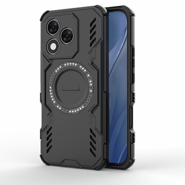 Husa pentru  Honor 400 Lite TitanGuard MagGrip Ultra-Rezistenta cu Protectie Camera, Colturi Ranforsate si Compatibilitate MagSafe - Negru