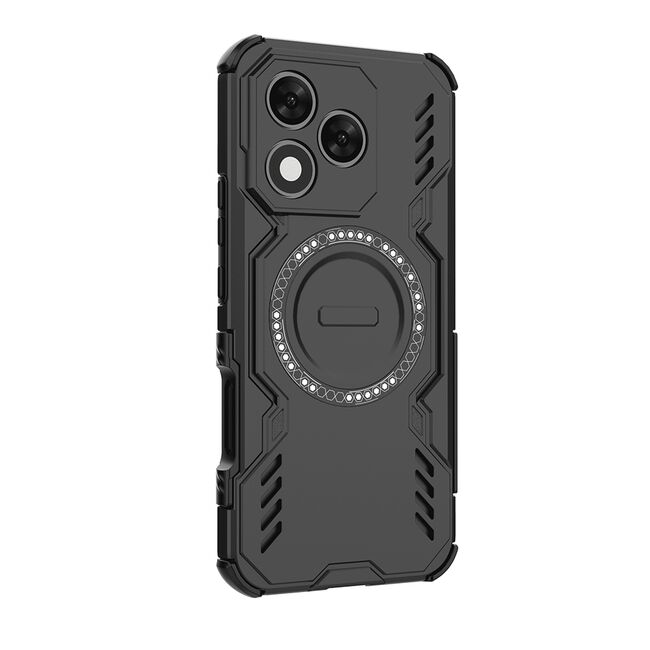 Husa pentru  Honor 400 Lite TitanGuard MagGrip Ultra-Rezistenta cu Protectie Camera, Colturi Ranforsate si Compatibilitate MagSafe - Negru