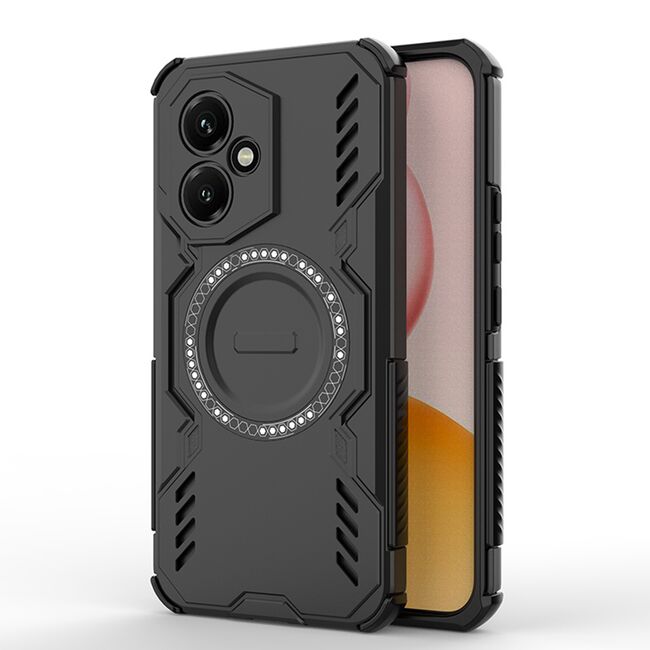 Husa pentru  Honor 400 TitanGuard MagGrip Ultra-Rezistenta cu Protectie Camera, Colturi Ranforsate si Compatibilitate MagSafe - Negru