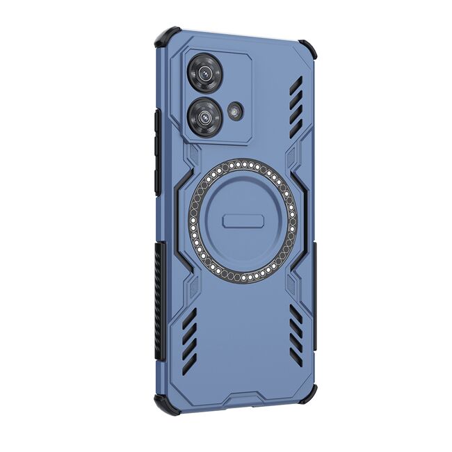 Husa pentru  Motorola Edge 40 NEO TitanGuard MagGrip Ultra-Rezistenta cu Protectie Camera, Colturi Ranforsate si Compatibilitate MagSafe - Albastru
