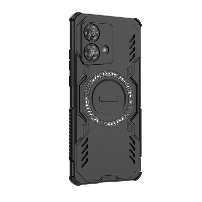 Husa pentru  Motorola Edge 40 NEO TitanGuard MagGrip Ultra-Rezistenta cu Protectie Camera, Colturi Ranforsate si Compatibilitate MagSafe - Negru