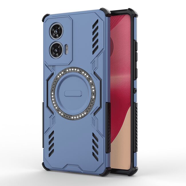 Husa pentru  Motorola Edge 50 Fusion TitanGuard MagGrip Ultra-Rezistenta cu Protectie Camera, Colturi Ranforsate si Compatibilitate MagSafe - Albastru