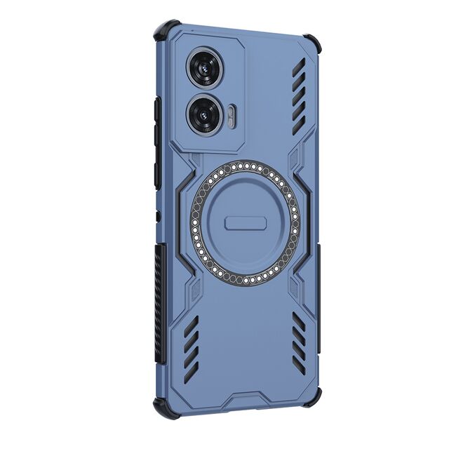Husa pentru  Motorola Edge 50 Fusion TitanGuard MagGrip Ultra-Rezistenta cu Protectie Camera, Colturi Ranforsate si Compatibilitate MagSafe - Albastru