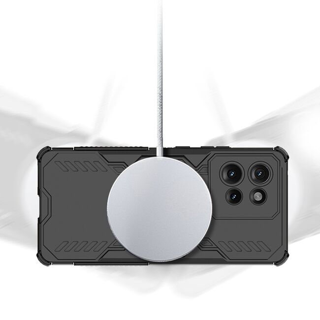 Husa pentru  Motorola Edge 50 Fusion TitanGuard MagGrip Ultra-Rezistenta cu Protectie Camera, Colturi Ranforsate si Compatibilitate MagSafe - Albastru