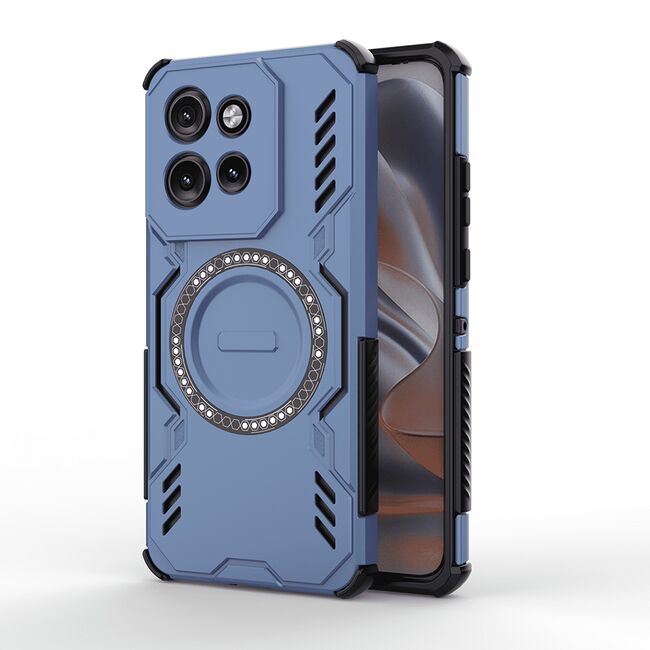 Husa pentru  Motorola Edge 50 Neo TitanGuard MagGrip Ultra-Rezistenta cu Protectie Camera, Colturi Ranforsate si Compatibilitate MagSafe - Albastru