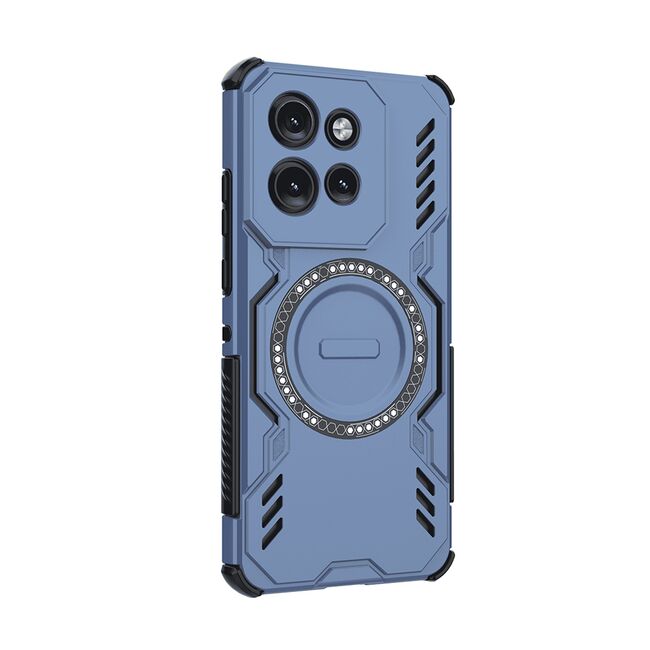 Husa pentru  Motorola Edge 50 Neo TitanGuard MagGrip Ultra-Rezistenta cu Protectie Camera, Colturi Ranforsate si Compatibilitate MagSafe - Albastru