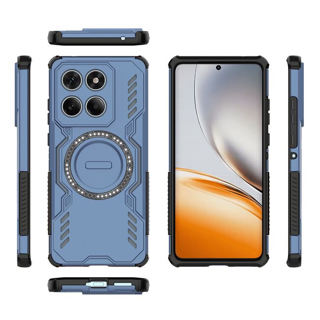 Husa pentru  Motorola Edge 60 Fusion / Edge 60 TitanGuard MagGrip Ultra-Rezistenta cu Protectie Camera, Colturi Ranforsate si Compatibilitate MagSafe - Albastru