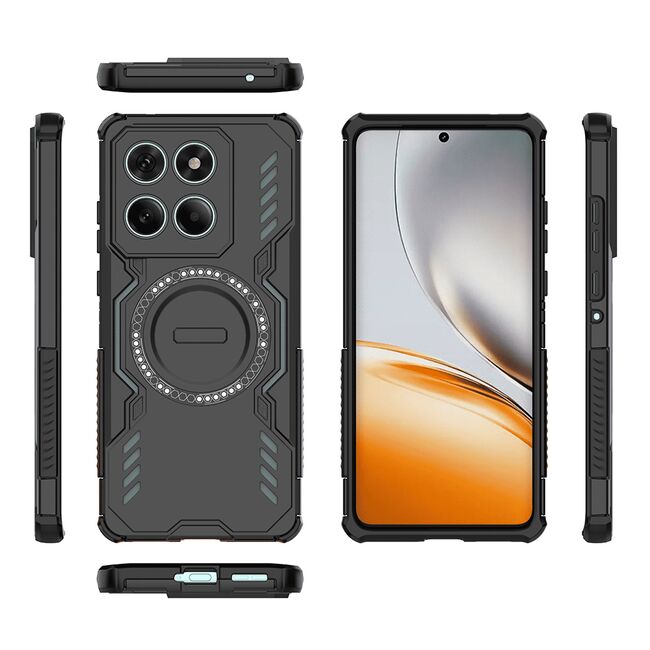 Husa pentru  Motorola Edge 60 Fusion / Edge 60 TitanGuard MagGrip Ultra-Rezistenta cu Protectie Camera, Colturi Ranforsate si Compatibilitate MagSafe - Negru