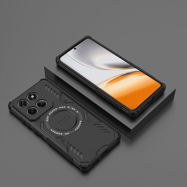 Husa pentru  Motorola Edge 60 Fusion / Edge 60 TitanGuard MagGrip Ultra-Rezistenta cu Protectie Camera, Colturi Ranforsate si Compatibilitate MagSafe - Negru