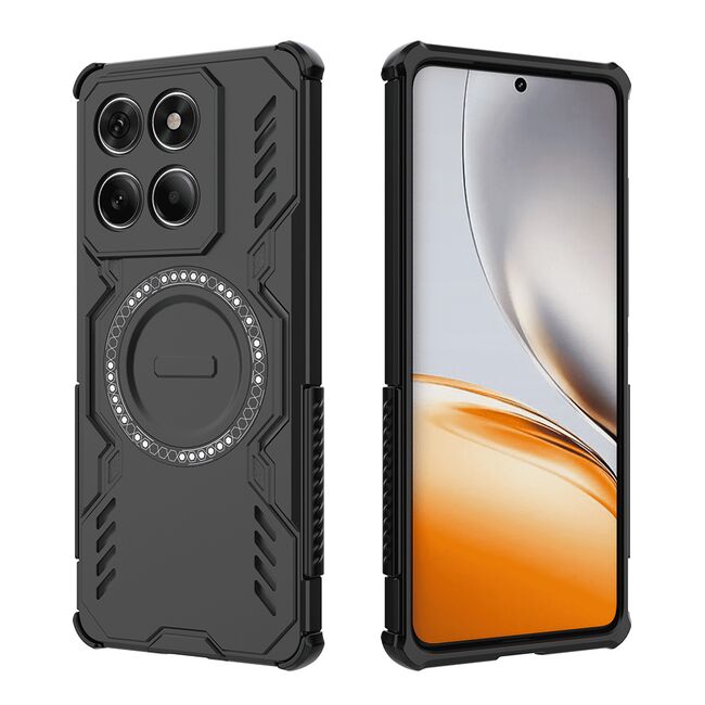 Husa pentru  Motorola Edge 60 Fusion / Edge 60 TitanGuard MagGrip Ultra-Rezistenta cu Protectie Camera, Colturi Ranforsate si Compatibilitate MagSafe - Negru