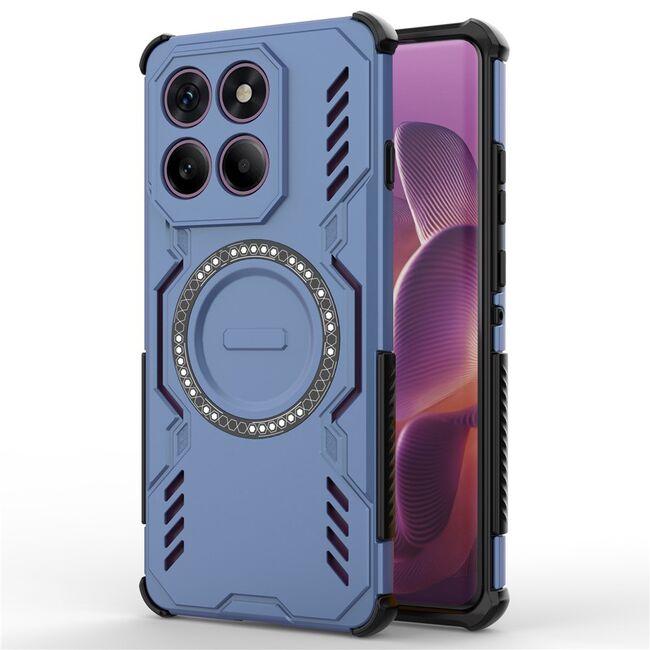 Husa pentru  Motorola Edge 60 Pro TitanGuard MagGrip Ultra-Rezistenta cu Protectie Camera, Colturi Ranforsate si Compatibilitate MagSafe - Albastru