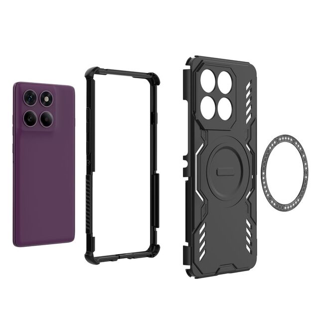 Husa pentru  Motorola Edge 60 Pro TitanGuard MagGrip Ultra-Rezistenta cu Protectie Camera, Colturi Ranforsate si Compatibilitate MagSafe - Albastru