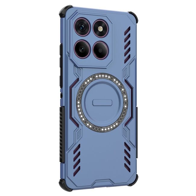 Husa pentru  Motorola Edge 60 Pro TitanGuard MagGrip Ultra-Rezistenta cu Protectie Camera, Colturi Ranforsate si Compatibilitate MagSafe - Albastru