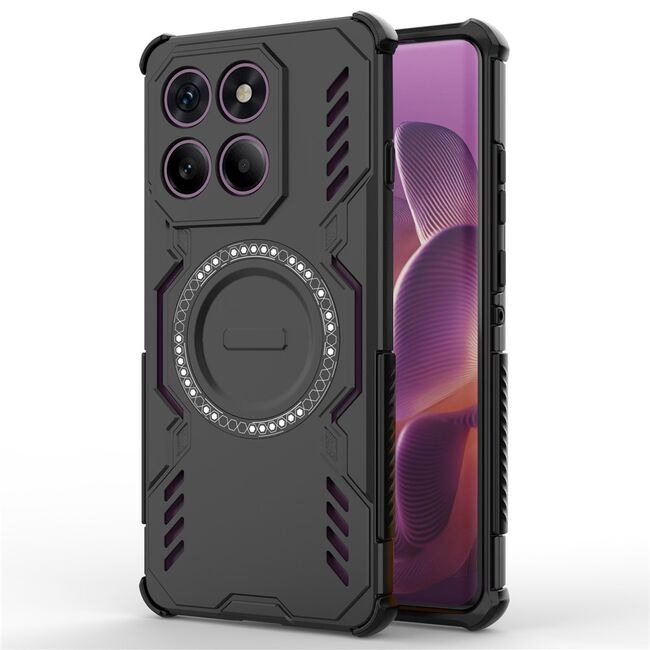 Husa pentru  Motorola Edge 60 Pro TitanGuard MagGrip Ultra-Rezistenta cu Protectie Camera, Colturi Ranforsate si Compatibilitate MagSafe - Negru