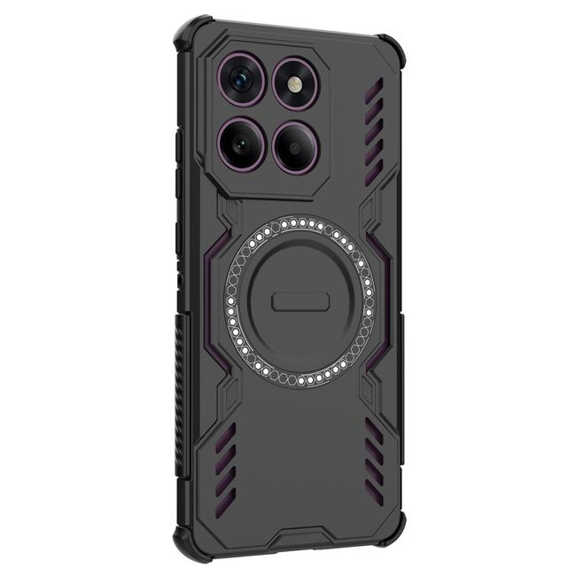 Husa pentru  Motorola Edge 60 Pro TitanGuard MagGrip Ultra-Rezistenta cu Protectie Camera, Colturi Ranforsate si Compatibilitate MagSafe - Negru