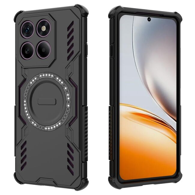 Husa pentru  Motorola Edge 60 Pro TitanGuard MagGrip Ultra-Rezistenta cu Protectie Camera, Colturi Ranforsate si Compatibilitate MagSafe - Negru