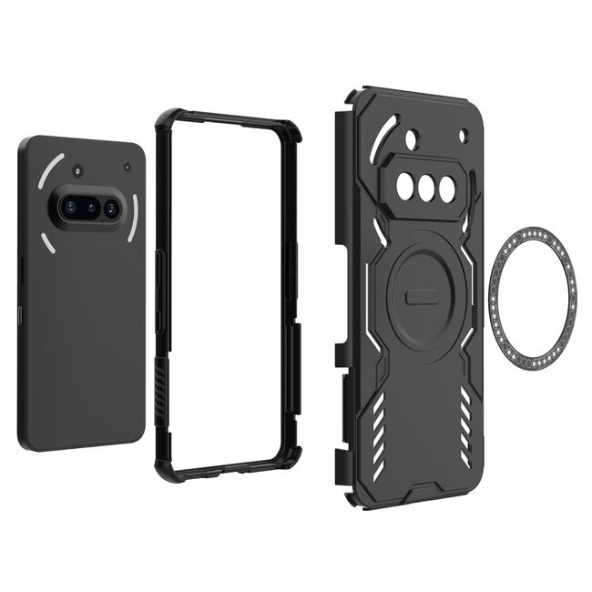 Husa pentru  Nothing Phone (3a) TitanGuard MagGrip Ultra-Rezistenta cu Protectie Camera, Colturi Ranforsate si Compatibilitate MagSafe - Albastru