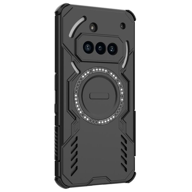 Husa pentru  Nothing Phone (3a) TitanGuard MagGrip Ultra-Rezistenta cu Protectie Camera, Colturi Ranforsate si Compatibilitate MagSafe - Negru