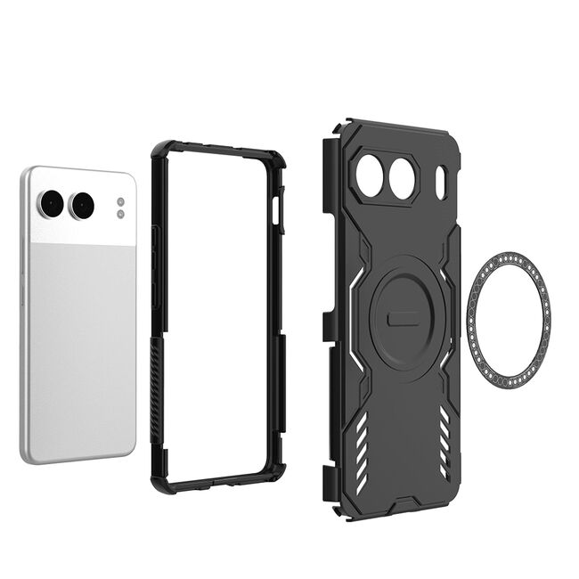 Husa pentru  OnePlus Nord 4 TitanGuard MagGrip Ultra-Rezistenta cu Protectie Camera, Colturi Ranforsate si Compatibilitate MagSafe - Albastru