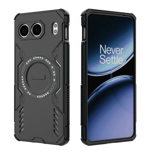 Husa pentru  OnePlus Nord 4 TitanGuard MagGrip Ultra-Rezistenta cu Protectie Camera, Colturi Ranforsate si Compatibilitate MagSafe - Negru