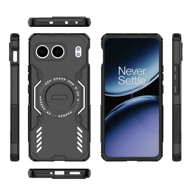 Husa pentru  OnePlus Nord 4 TitanGuard MagGrip Ultra-Rezistenta cu Protectie Camera, Colturi Ranforsate si Compatibilitate MagSafe - Negru