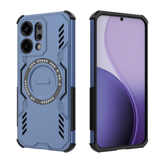 Husa pentru  Oppo Reno 14 5G TitanGuard MagGrip Ultra-Rezistenta cu Protectie Camera, Colturi Ranforsate si Compatibilitate MagSafe - Albastru