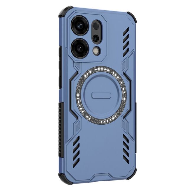 Husa pentru  Oppo Reno 14 5G TitanGuard MagGrip Ultra-Rezistenta cu Protectie Camera, Colturi Ranforsate si Compatibilitate MagSafe - Albastru