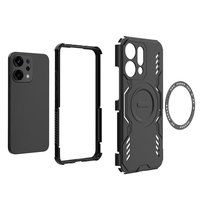 Husa pentru  Oppo Reno 14 5G TitanGuard MagGrip Ultra-Rezistenta cu Protectie Camera, Colturi Ranforsate si Compatibilitate MagSafe - Albastru