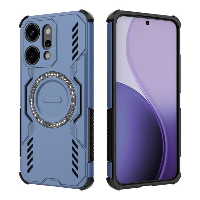 Husa pentru  Oppo Reno 14 Pro 5G TitanGuard MagGrip Ultra-Rezistenta cu Protectie Camera, Colturi Ranforsate si Compatibilitate MagSafe - Albastru