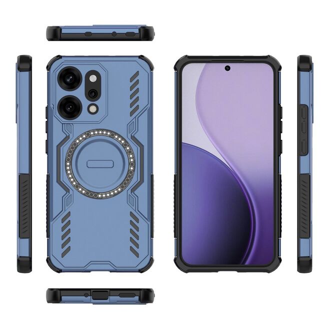 Husa pentru  Oppo Reno 14 Pro 5G TitanGuard MagGrip Ultra-Rezistenta cu Protectie Camera, Colturi Ranforsate si Compatibilitate MagSafe - Albastru