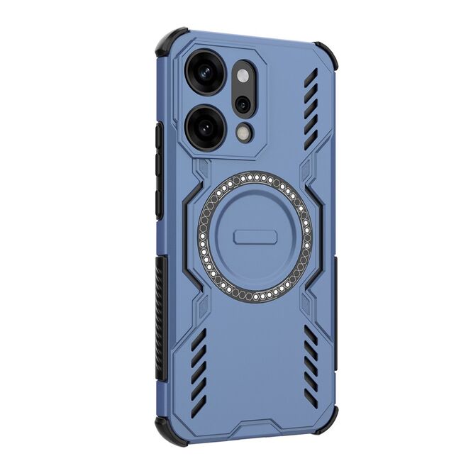 Husa pentru  Oppo Reno 14 Pro 5G TitanGuard MagGrip Ultra-Rezistenta cu Protectie Camera, Colturi Ranforsate si Compatibilitate MagSafe - Albastru