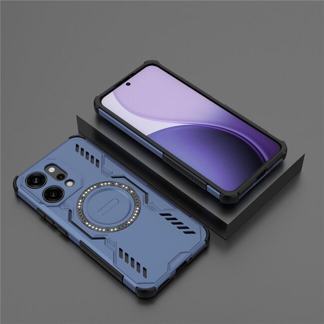 Husa pentru  Oppo Reno 14 Pro 5G TitanGuard MagGrip Ultra-Rezistenta cu Protectie Camera, Colturi Ranforsate si Compatibilitate MagSafe - Albastru