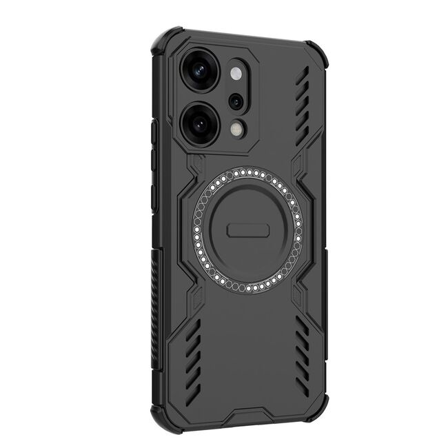 Husa pentru  Oppo Reno 14 Pro 5G TitanGuard MagGrip Ultra-Rezistenta cu Protectie Camera, Colturi Ranforsate si Compatibilitate MagSafe - Negru