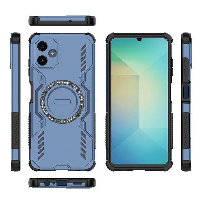 Husa pentru  Samsung Galaxy A06 TitanGuard MagGrip Ultra-Rezistenta cu Protectie Camera, Colturi Ranforsate si Compatibilitate MagSafe - Albastru