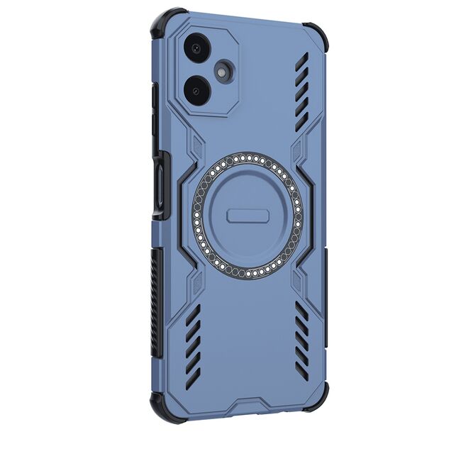 Husa pentru  Samsung Galaxy A06 TitanGuard MagGrip Ultra-Rezistenta cu Protectie Camera, Colturi Ranforsate si Compatibilitate MagSafe - Albastru