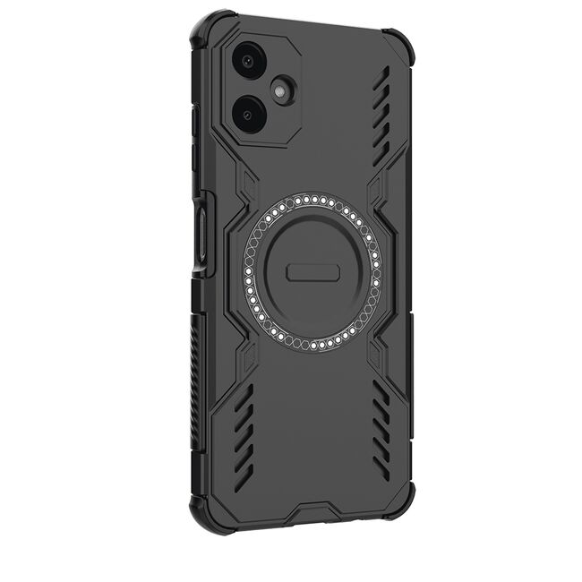 Husa pentru  Samsung Galaxy A06 TitanGuard MagGrip Ultra-Rezistenta cu Protectie Camera, Colturi Ranforsate si Compatibilitate MagSafe - Negru