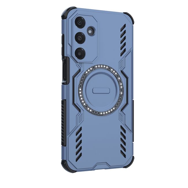 Husa pentru  Samsung Galaxy A16 TitanGuard MagGrip Ultra-Rezistenta cu Protectie Camera, Colturi Ranforsate si Compatibilitate MagSafe - Albastru