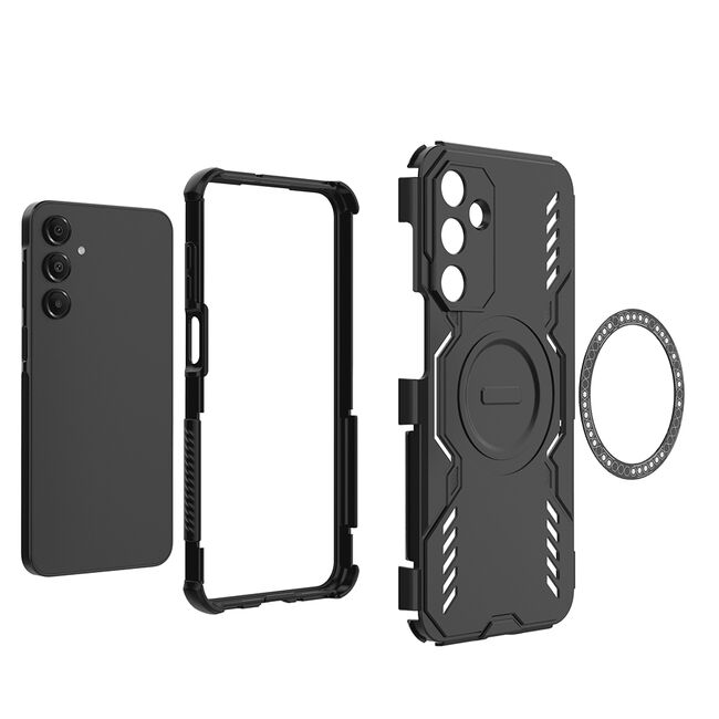 Husa pentru  Samsung Galaxy A16 TitanGuard MagGrip Ultra-Rezistenta cu Protectie Camera, Colturi Ranforsate si Compatibilitate MagSafe - Albastru