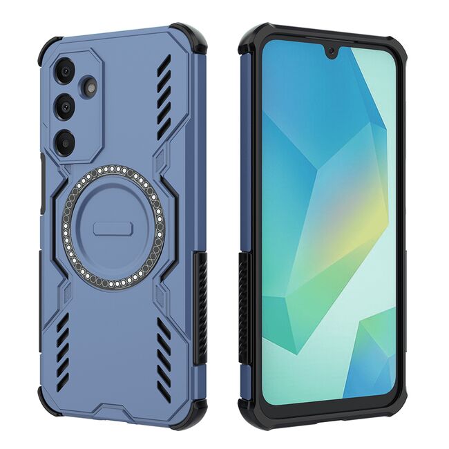 Husa pentru  Samsung Galaxy A16 TitanGuard MagGrip Ultra-Rezistenta cu Protectie Camera, Colturi Ranforsate si Compatibilitate MagSafe - Albastru