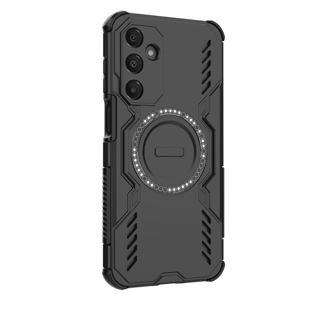 Husa pentru  Samsung Galaxy A16 TitanGuard MagGrip Ultra-Rezistenta cu Protectie Camera, Colturi Ranforsate si Compatibilitate MagSafe - Negru