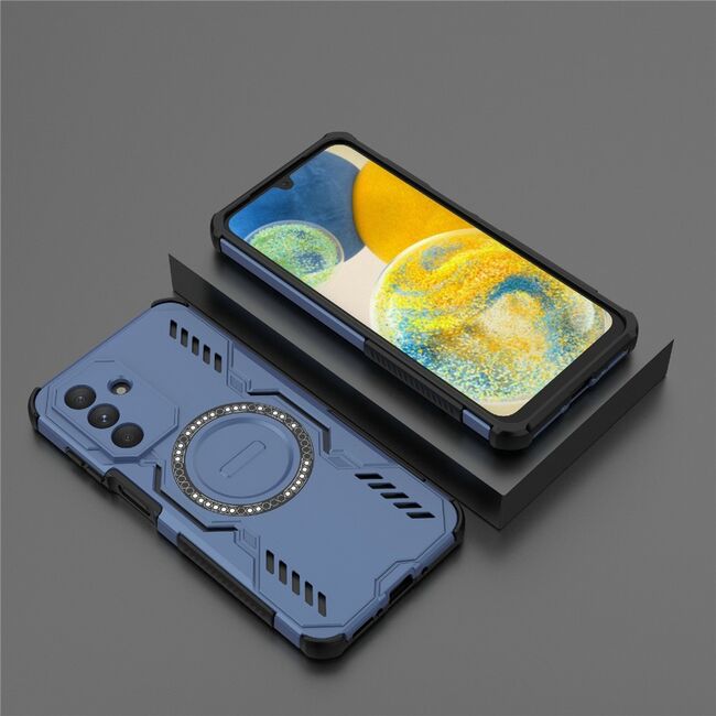 Husa pentru  Samsung Galaxy A26 TitanGuard MagGrip Ultra-Rezistenta cu Protectie Camera, Colturi Ranforsate si Compatibilitate MagSafe - Albastru