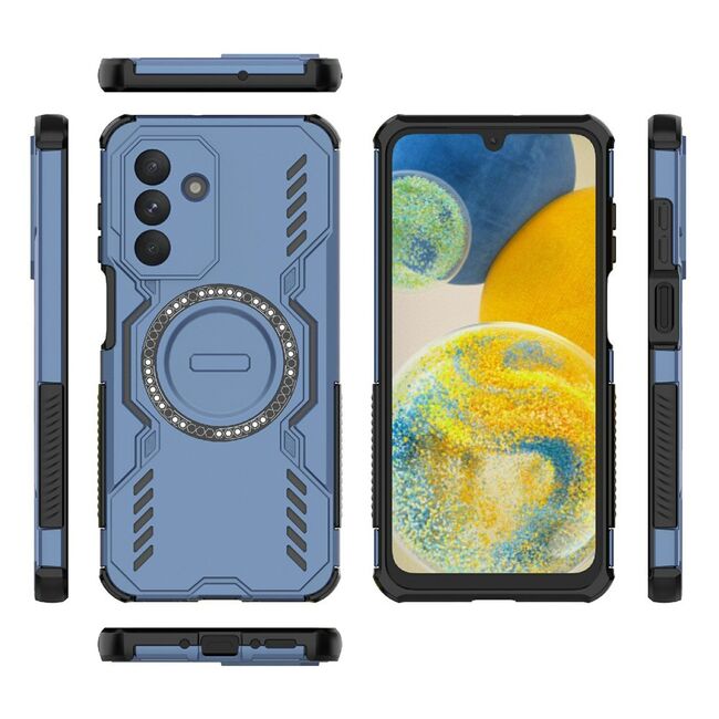 Husa pentru  Samsung Galaxy A26 TitanGuard MagGrip Ultra-Rezistenta cu Protectie Camera, Colturi Ranforsate si Compatibilitate MagSafe - Albastru