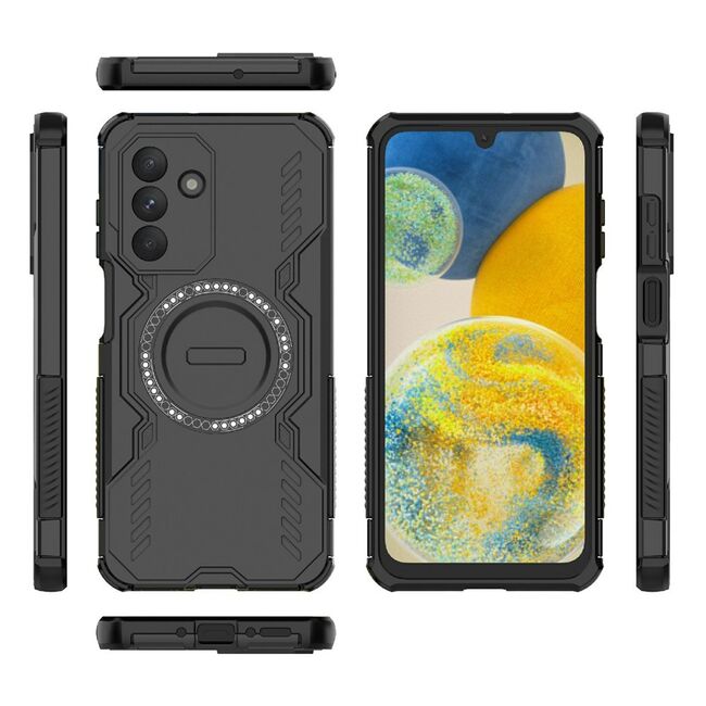 Husa pentru  Samsung Galaxy A26 TitanGuard MagGrip Ultra-Rezistenta cu Protectie Camera, Colturi Ranforsate si Compatibilitate MagSafe - Negru