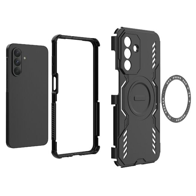 Husa pentru  Samsung Galaxy A26 TitanGuard MagGrip Ultra-Rezistenta cu Protectie Camera, Colturi Ranforsate si Compatibilitate MagSafe - Negru