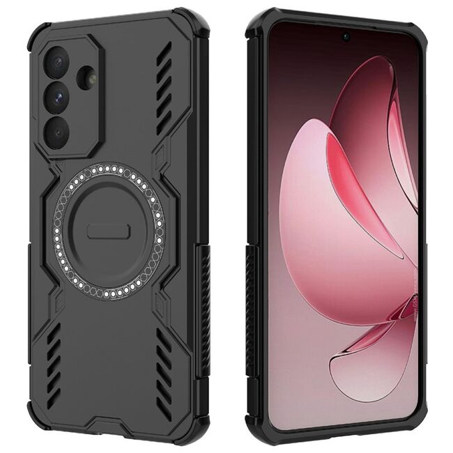 Husa pentru  Samsung Galaxy A36 TitanGuard MagGrip Ultra-Rezistenta cu Protectie Camera, Colturi Ranforsate si Compatibilitate MagSafe - Negru