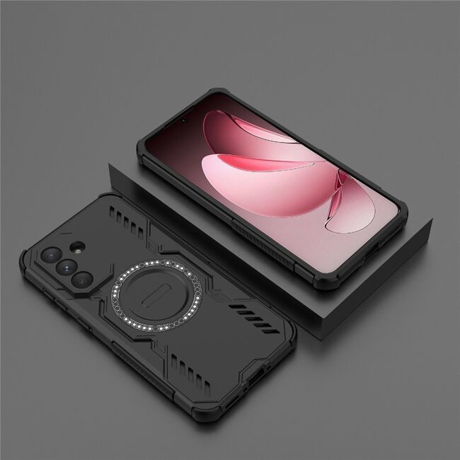 Husa pentru  Samsung Galaxy A36 TitanGuard MagGrip Ultra-Rezistenta cu Protectie Camera, Colturi Ranforsate si Compatibilitate MagSafe - Negru