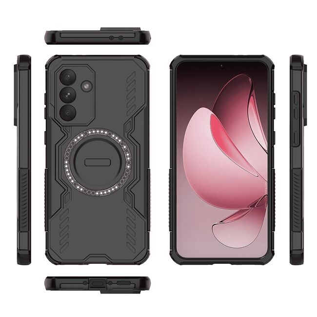 Husa pentru  Samsung Galaxy A56 TitanGuard MagGrip Ultra-Rezistenta cu Protectie Camera, Colturi Ranforsate si Compatibilitate MagSafe - Negru