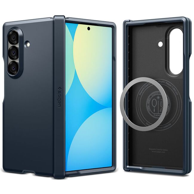 Husa pentru Samsung Galaxy Z Fold 7 - Spigen Tough Armor Pro MagSafe - Metal Slate