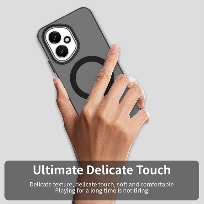 Husa premium pentru  Honor 400 VivaShell Fusion compatibila MagSafe, Anti-Shock - Protectie Avansata Display & Camera - Design Slim și Elegant - Negru