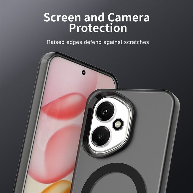 Husa premium pentru  Honor 400 VivaShell Fusion compatibila MagSafe, Anti-Shock - Protectie Avansata Display & Camera - Design Slim și Elegant - Negru